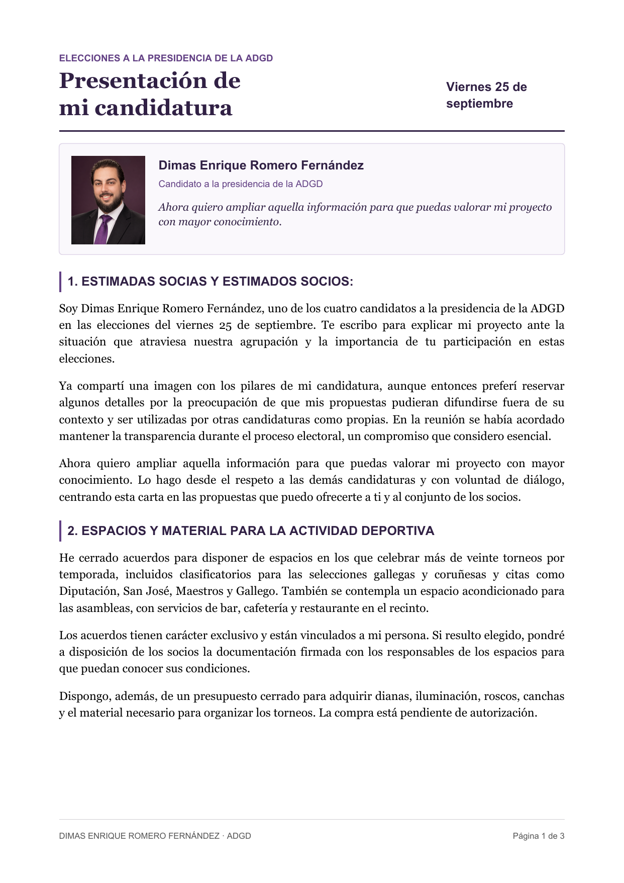 Candidatura Dimas pagina 1
